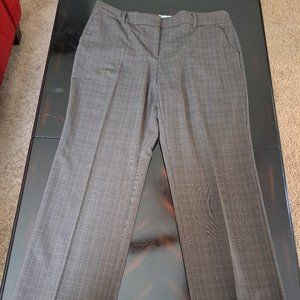 Charter Club brown plaid pant size 16 32 inch inseam